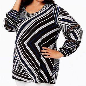 Jm Collection Plus Size Embellished Tunic Size 0X Retail $69.50